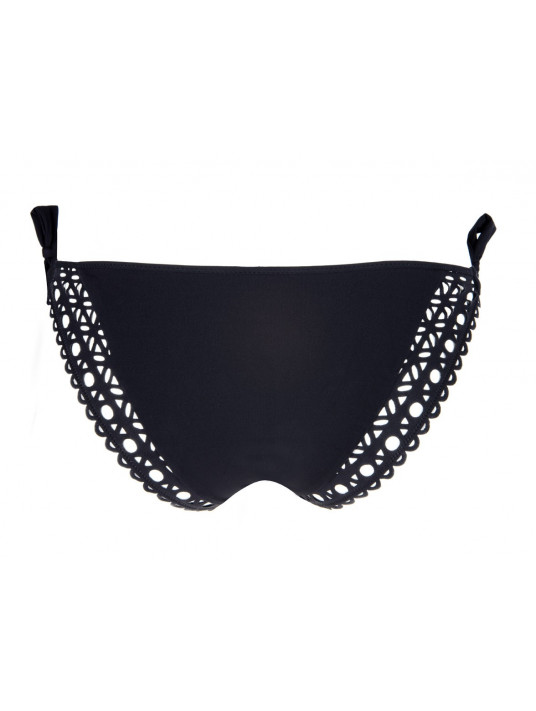 Bas De Bikini Noir De La Collection Ajourage Couture De Lise Charmel