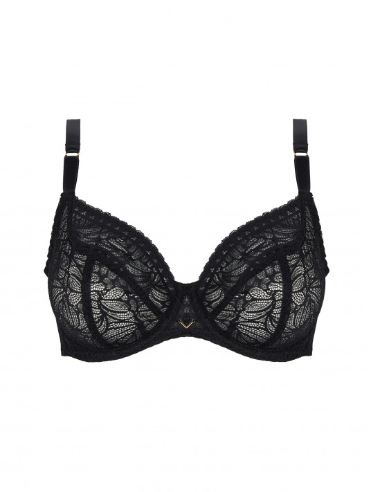 Antigel Soutien Gorge Corbeille Fitting Noir Atelier Seduction