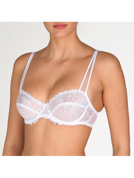 Marie Jo Jane Non-Moulded Balcony Bra with horizontal seam in Dune B-D Cup