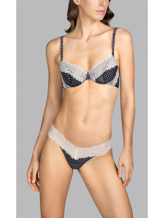 Andres Sarda FLOWER Dots full cup wire bra