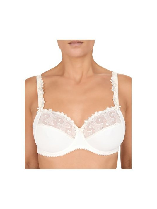 FELINA MOMENTS SAND NON WIRED LACE SIDE WIRED BRA SIZE 36D CUP NEW