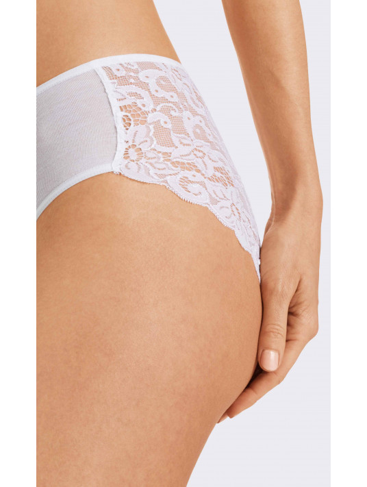 Thong in colour white from the Moments collection from HANRO