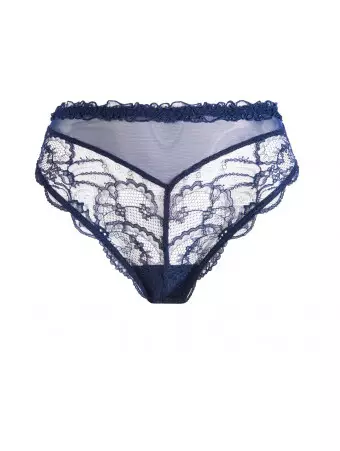 lise charmel blue lace 0Sexy high brief SOIR DE VENISE