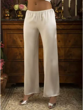 ivory silk pants marjolaine