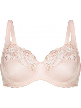felina women's harlow bra, swt white with pink, 38d 