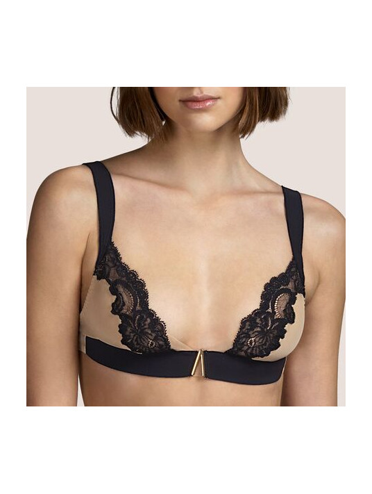 Black non wired padded bra- Andres sarda Sales- Black Lace