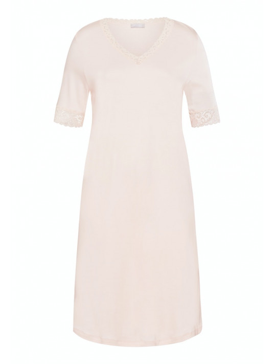 Hanro Short-sleeved pink nightdress MOMENTS