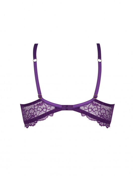 Ladies Underwear Lace Bra Set,Purple,75D