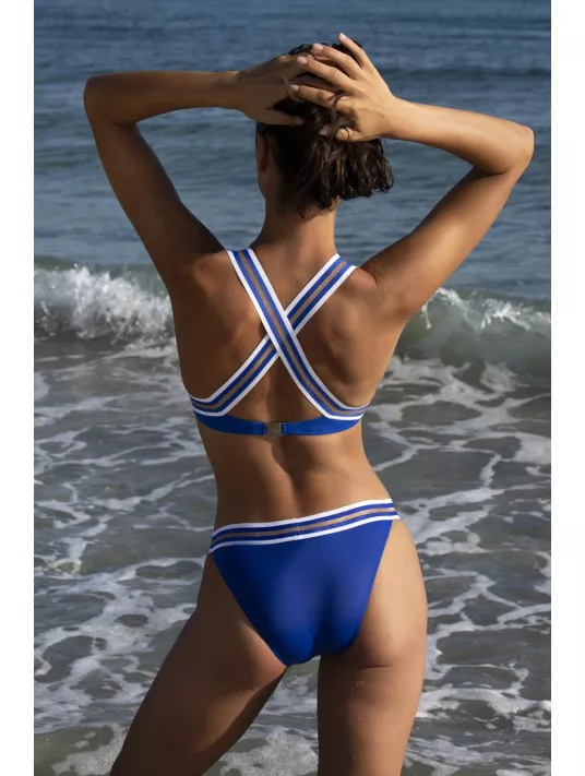 Lise charmel Slip de bain bleu surf ENERGIE NAUTIQUE