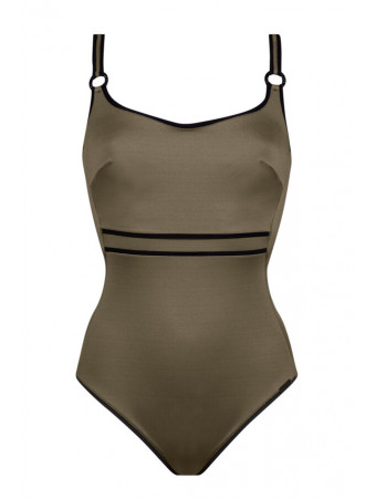 Maryan Mehlhorn Maillot une pièce armatures Olive SILENCE