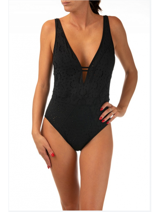 Watercult Maillot une pièce noir RIVIERA NOTE