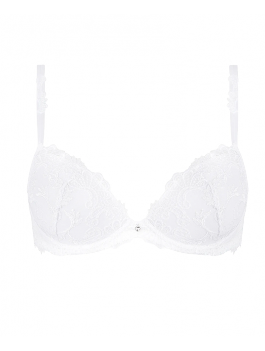 Push up bra white DRESSING FLORAL