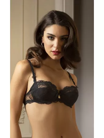 Lise Charmel black lace Balcony bra SOIR DE VENISE