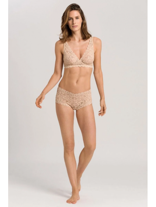 Soutien-gorge dentelle sans armatures beige Hanro