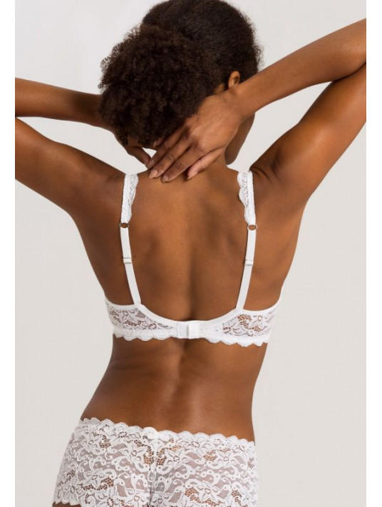 Hanro Soutien-gorge dentelle sans armatures blanc MOMENTS