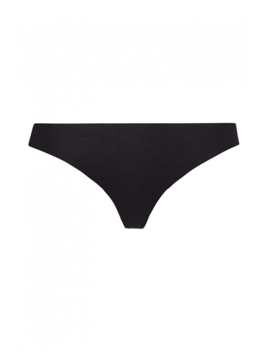 Invisible Thong black COTTON