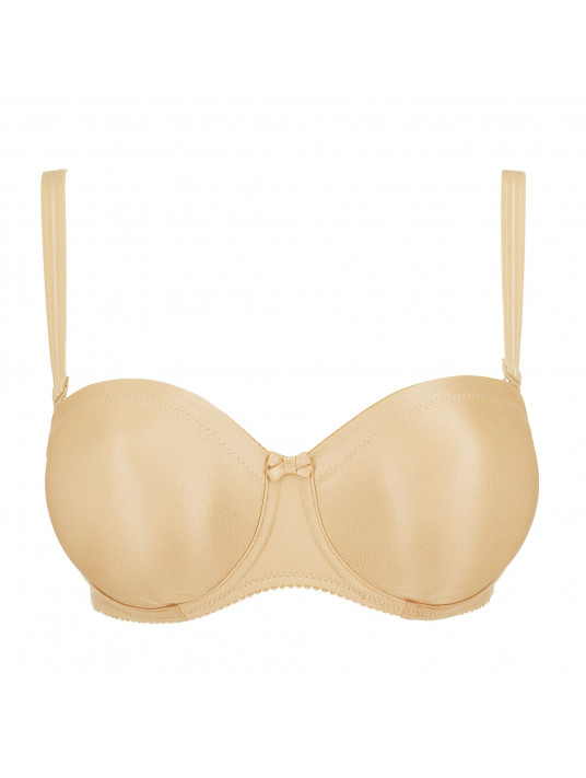 Prima Donna Bandeau bra cognac SATIN