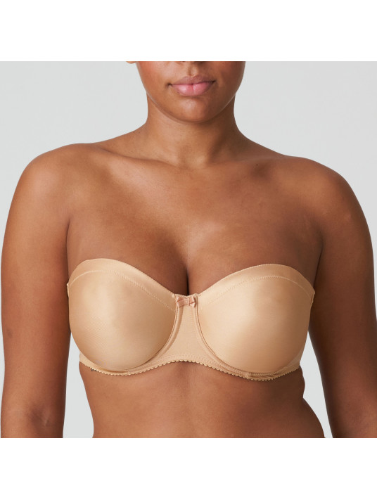 Prima Donna Bandeau bra cognac SATIN