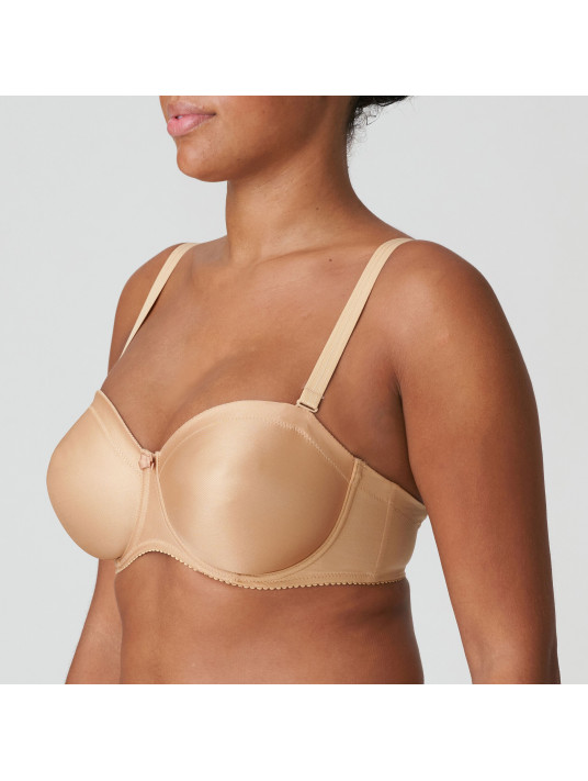 Prima Donna Bandeau bra cognac SATIN