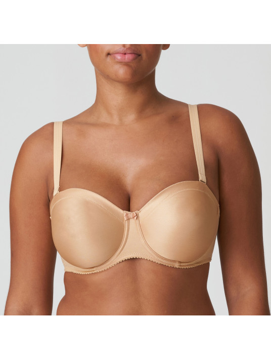 Prima Donna Bandeau bra cognac SATIN