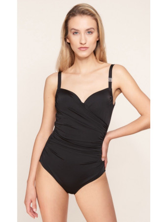 Feraud Maillot 1 pièce sculptant noir BEACH OCEAN