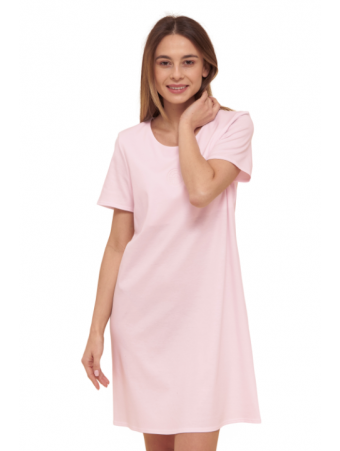 Feraud Short sleeved cotton nightgown pink HIGH CLASS
