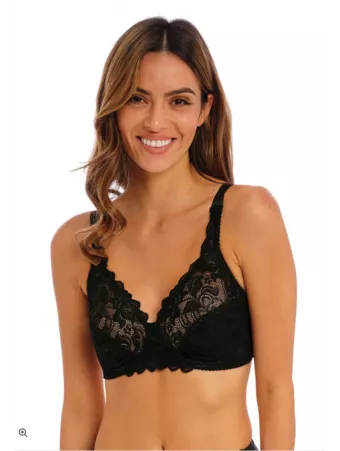 Non wired bra black EGLANTINE