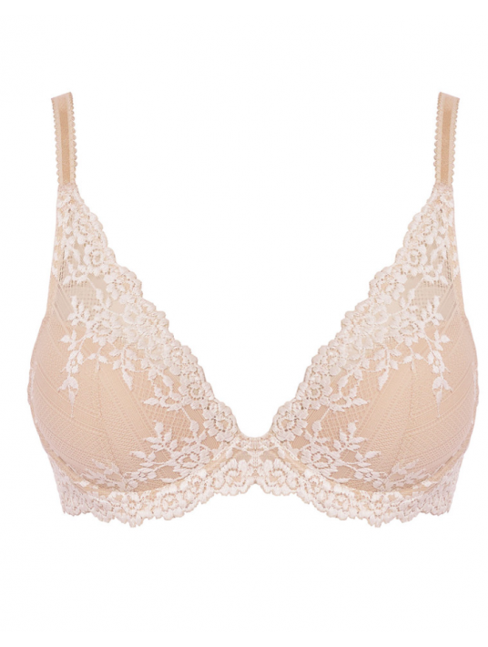 wacoal Underwired plunge bra Nude EMBRACE LACE