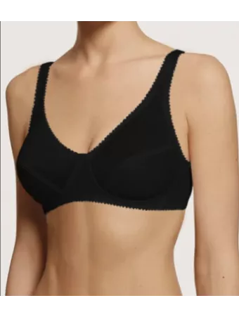 Lisanza Soutien-gorge sans armatures noir COTON