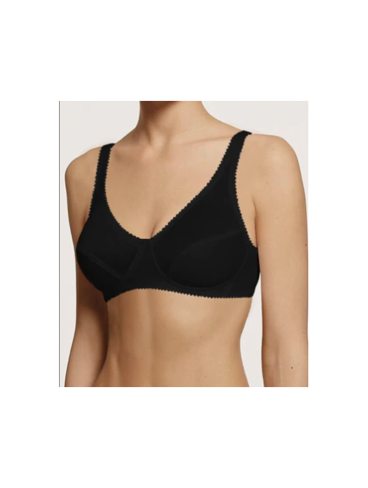 Lisanza Soutien-gorge sans armatures noir COTON