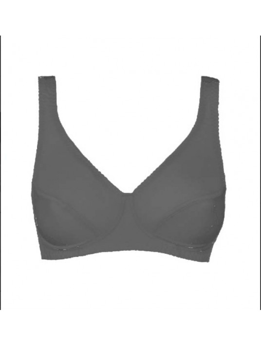 Lisanza Soutien-gorge sans armatures noir COTON