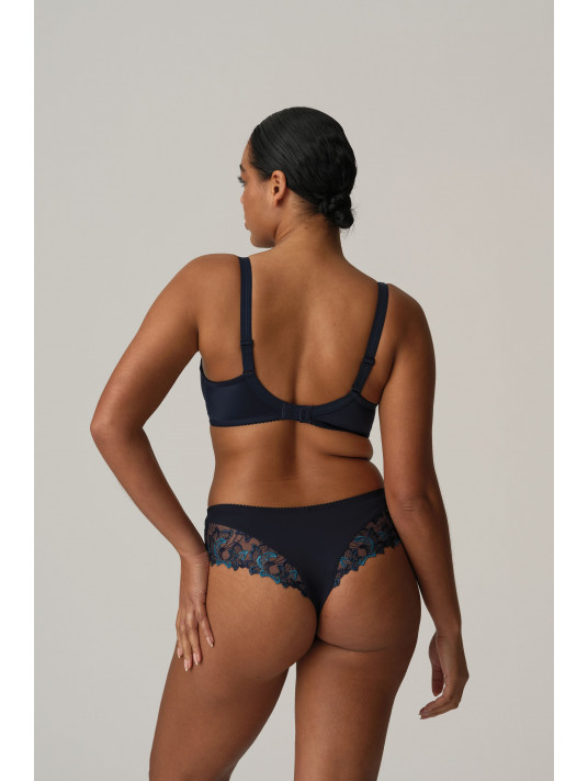 Prima Donna Shorty tanga bleu velvet DEAUVILLE