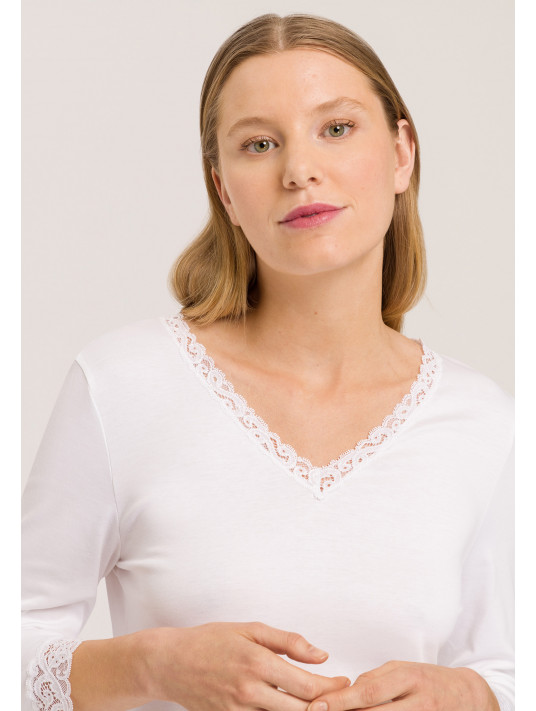 Hanro White Cotton night dress MOMENTS