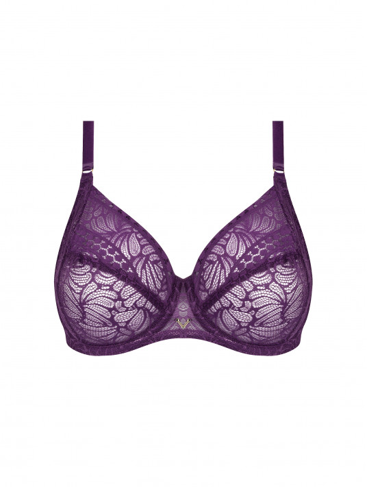 Antigel Full cup underwired bra purple ATELIER SEDUCTION