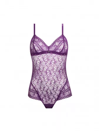 Antigel Lace bodysuit purple ATELIER SEDUCTION