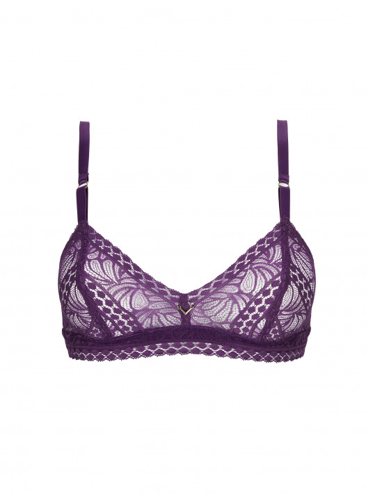 Antigel Non wired bra purple ATELIER SEDUCTION