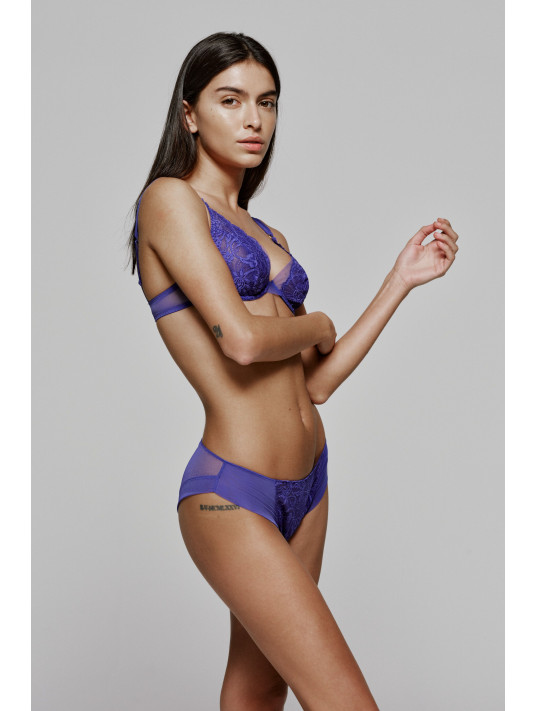 Andres Sarda Slip brésilien violet SHAVONNE