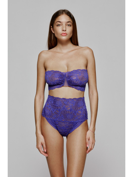 Andres Sarda purple Bandeau bra SHAVONNE