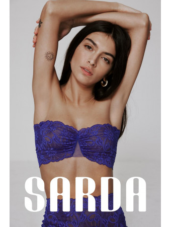 Andres Sarda purple Bandeau bra SHAVONNE