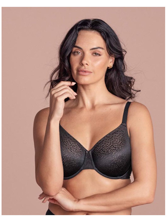 Wacoal Moulded Underwired bra black BACK APPEAL