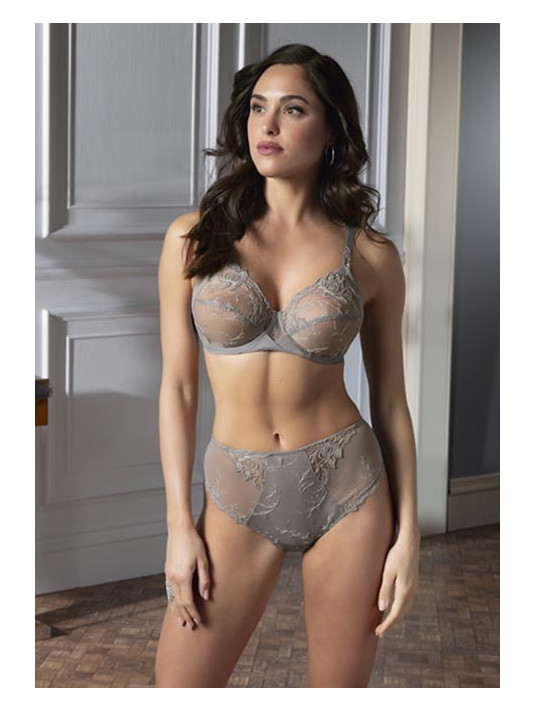 Soutien-gorge bien-être gris perle SOURCE BEAUTE