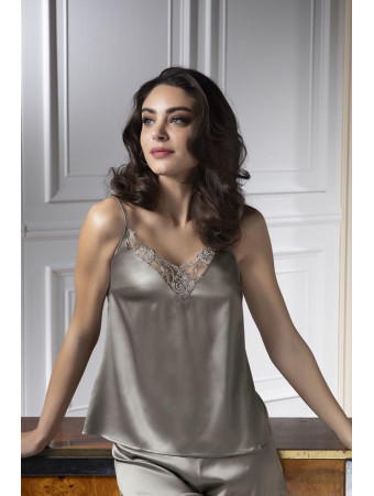 Lise Charmel Silk top gray SOURCE BEAUT