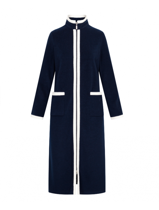 Feraud Dressing gown Zip dark blue FLEECE