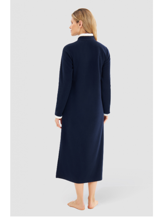 Feraud Dressing gown Zip dark blue FLEECE