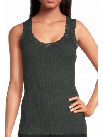 Oscalito Tank top lace bosco WOOLEN SILK