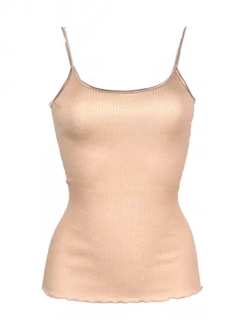 Oscalito Spaghetti top nude WOOLEN SILK