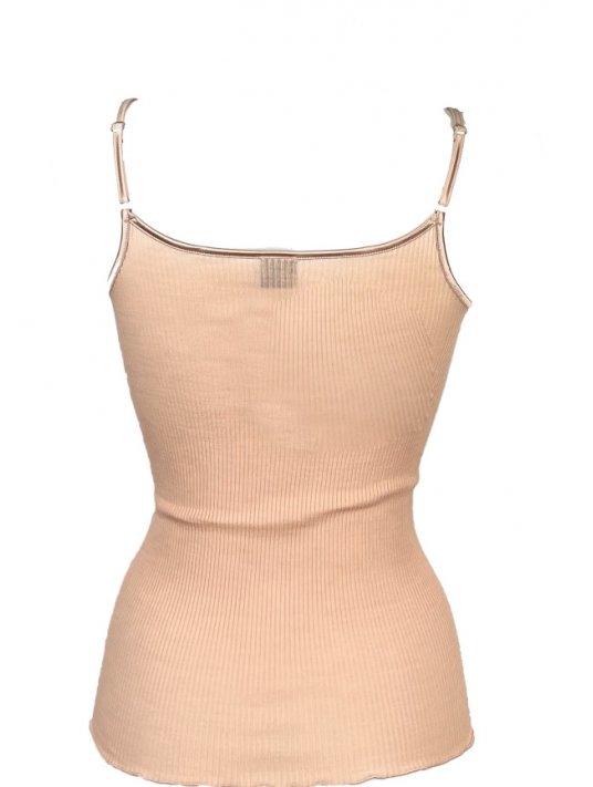 Oscalito Spaghetti top nude WOOLEN SILK