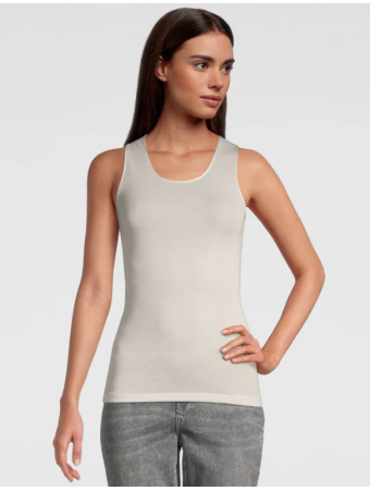 Oscalito Tank top champagne WOOLEN SILK