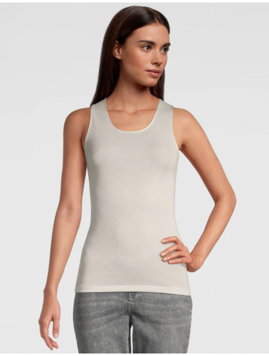 Oscalito Tank top champagne WOOLEN SILK