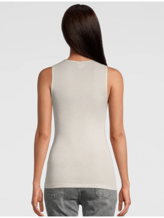 Oscalito Tank top champagne WOOLEN SILK